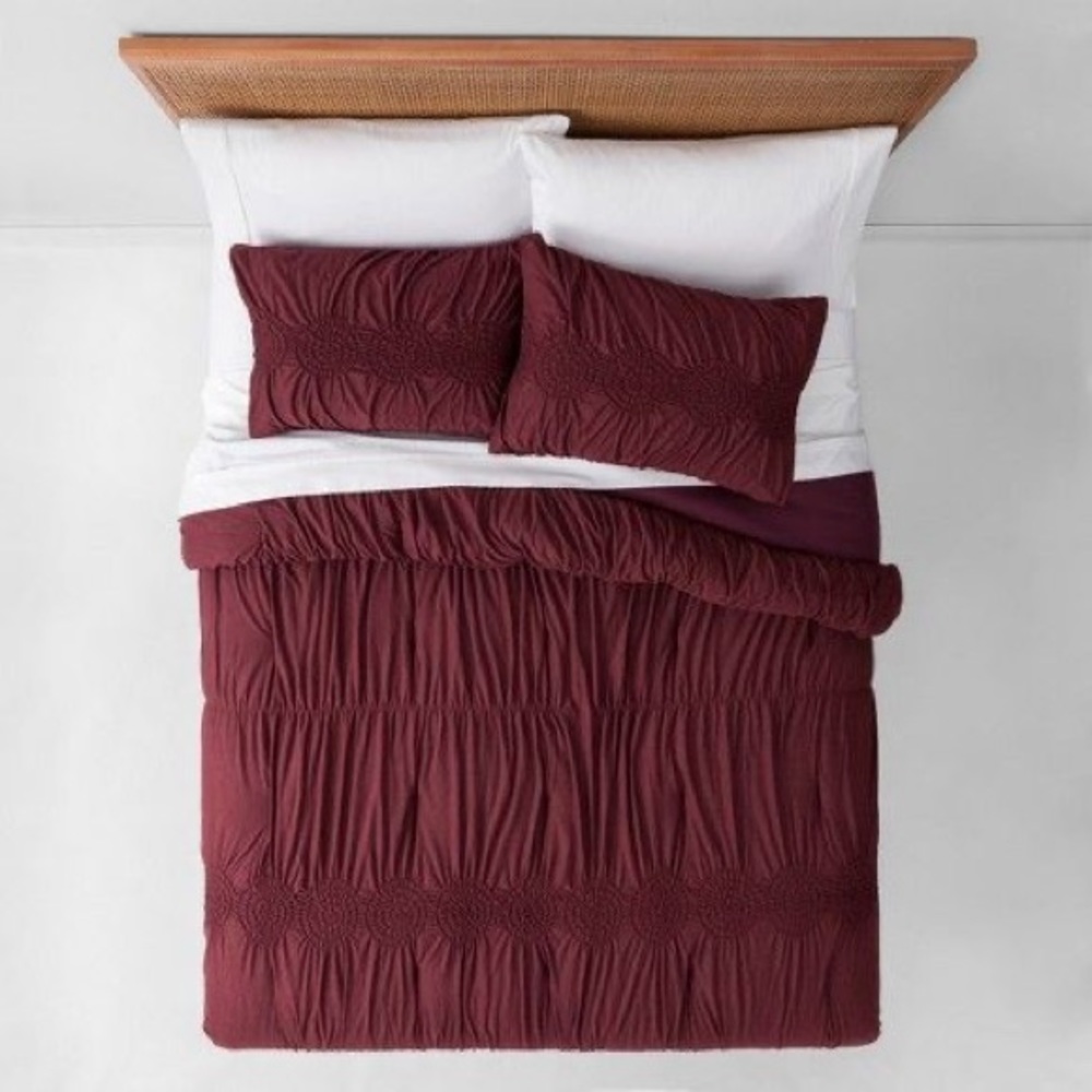 Opalhouse Ruched Jersey Duvet & Sham Set